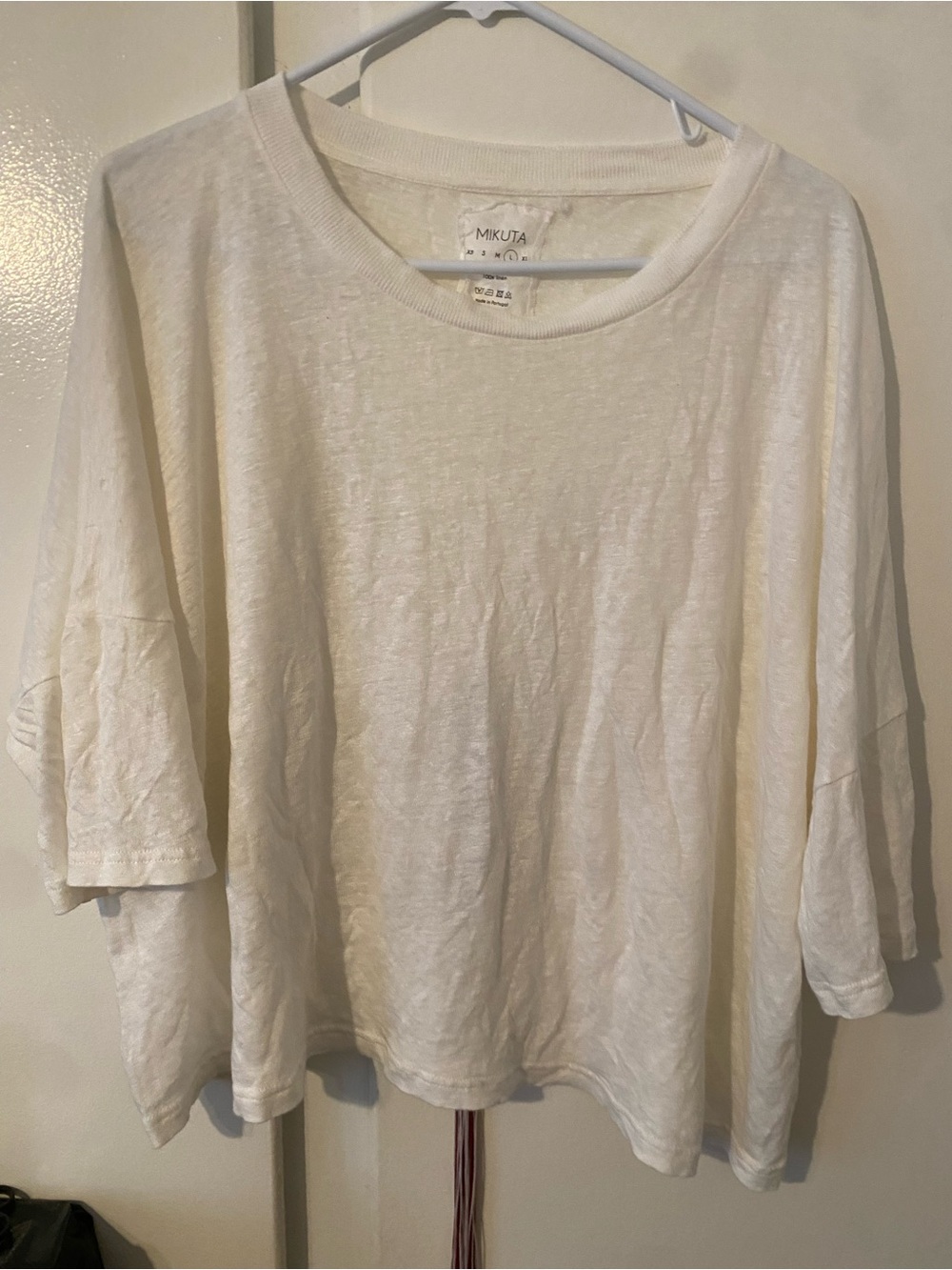 Mikuta White Short-Sleeve Relaxed Tee